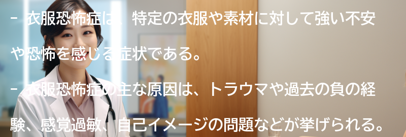 衣服恐怖症の主な原因の要点まとめ