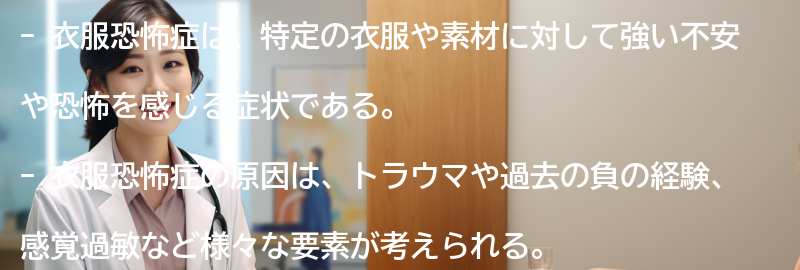 衣服恐怖症への理解とサポートの要点まとめ