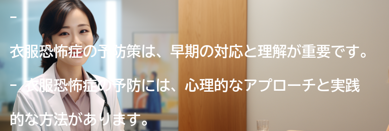 衣服恐怖症の予防策の要点まとめ