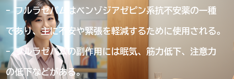 フルラゼパムの副作用と注意点の要点まとめ