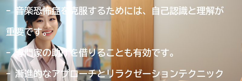 音楽恐怖症の克服方法の要点まとめ