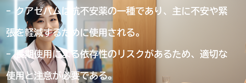 クアゼパムの長期使用と依存性のリスクの要点まとめ