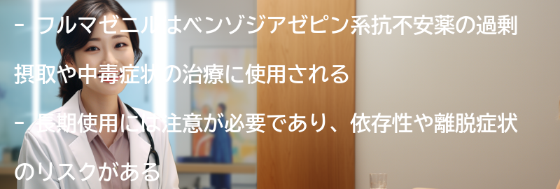 フルマゼニルの長期使用に関する注意点の要点まとめ