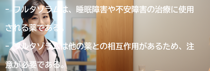 フルタゾラムの注意すべき相互作用の要点まとめ