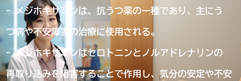 メジホキサミンとはの要点まとめ
