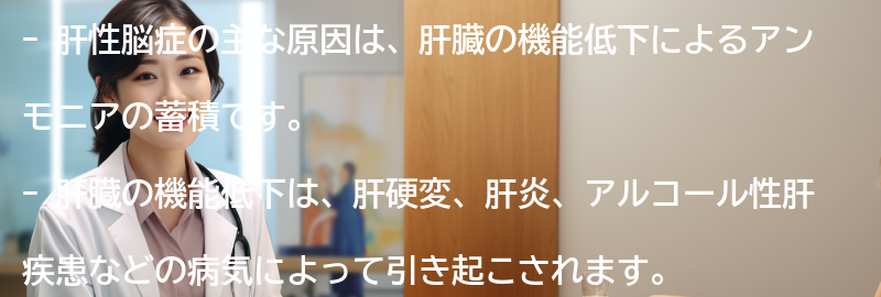 肝性脳症の主な原因とは？の要点まとめ