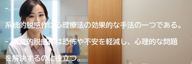 系統的脱感作の効果と利点の要点まとめ