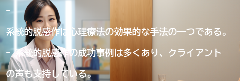 系統的脱感作の成功事例とクライアントの声の要点まとめ