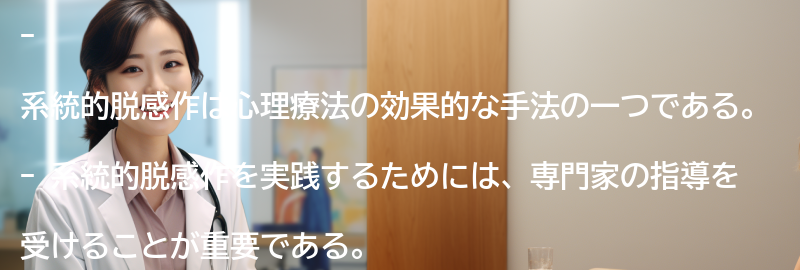 系統的脱感作を実践するためのアドバイスとリソースの要点まとめ