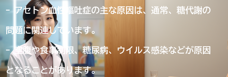 アセトン血性嘔吐症の主な原因は何ですか？の要点まとめ