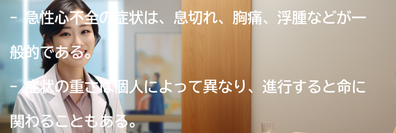 急性心不全の症状の要点まとめ
