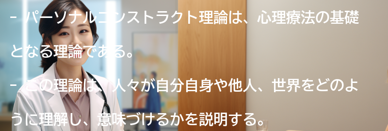 パーソナルコンストラクト理論の概要の要点まとめ