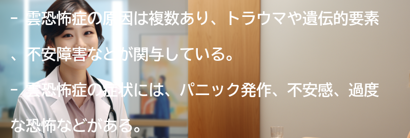 雲恐怖症の原因とは？の要点まとめ