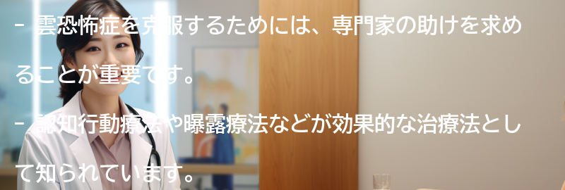 雲恐怖症の克服方法とは？の要点まとめ