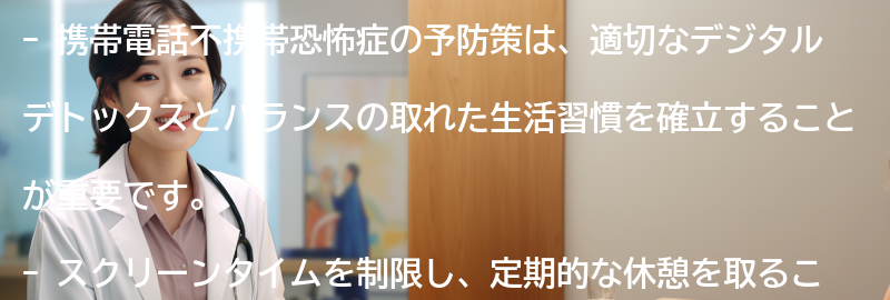 携帯電話不携帯恐怖症の予防策の要点まとめ