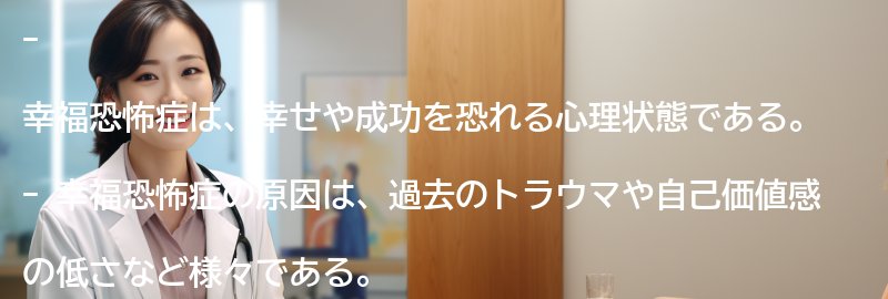 幸福恐怖症を克服するための実践的なアドバイスの要点まとめ