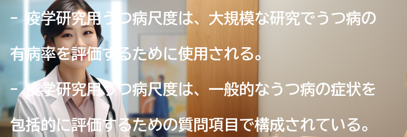 なぜ疫学研究用うつ病尺度が重要なのか？の要点まとめ