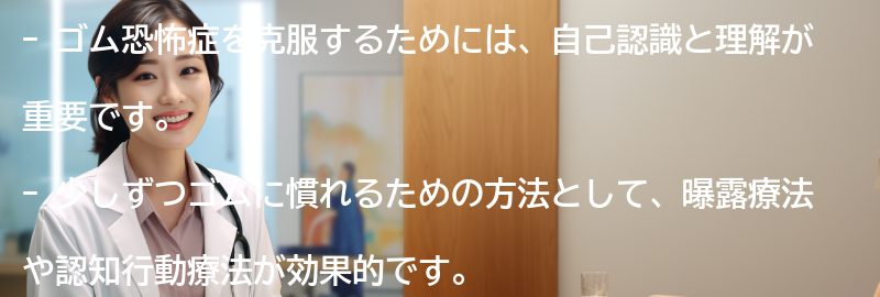 ゴム恐怖症を克服するための方法とは？の要点まとめ