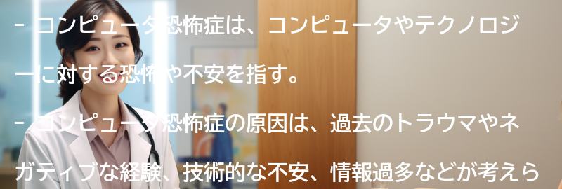 コンピュータ恐怖症を克服するための心理的なアプローチの要点まとめ