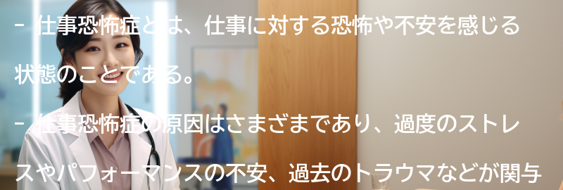仕事恐怖症を克服するための方法の要点まとめ