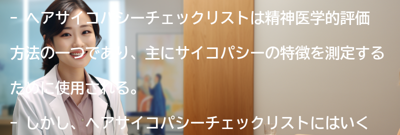 ヘアサイコパシーチェックリストの限界と批判の要点まとめ