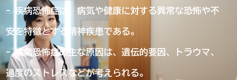 疾病恐怖症と関連する注意すべきポイントは何ですか？の要点まとめ