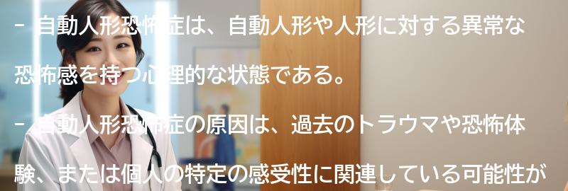 自動人形恐怖症の原因とは?の要点まとめ