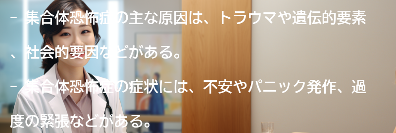 集合体恐怖症の主な原因は何ですか？の要点まとめ