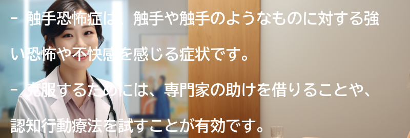 触手恐怖症の克服方法の要点まとめ