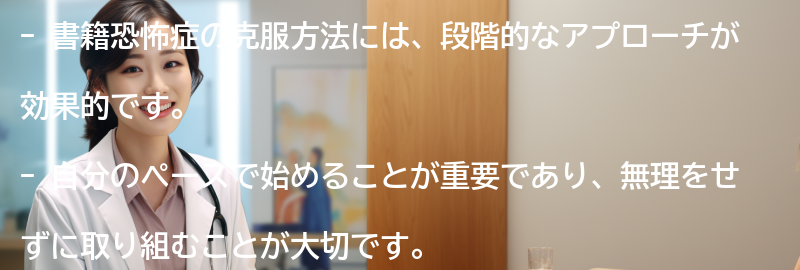 書籍恐怖症の克服方法の要点まとめ