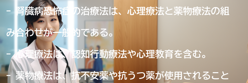 腎臓病恐怖症の治療法とは？の要点まとめ