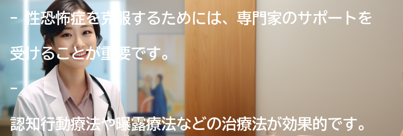性恐怖症を克服するための方法とは？の要点まとめ
