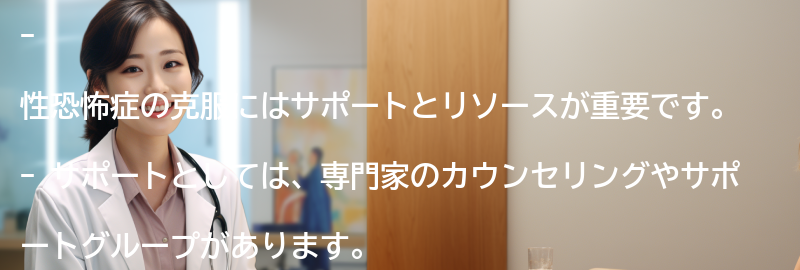 性恐怖症の克服に向けたサポートとリソースの要点まとめ