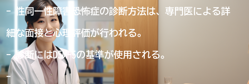 性同一性障害恐怖症の診断方法とは？の要点まとめ