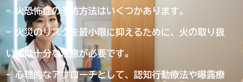 火恐怖症の予防方法はありますか?の要点まとめ
