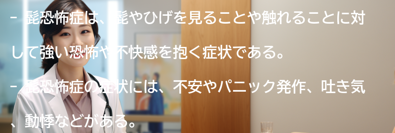 髭恐怖症の症状とは？の要点まとめ