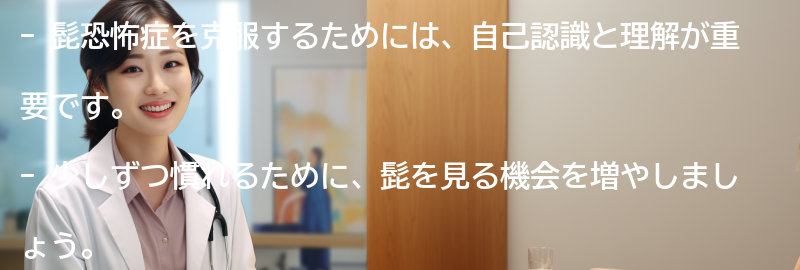 髭恐怖症を克服するための具体的なアドバイスの要点まとめ