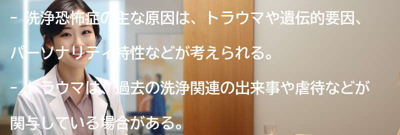 洗浄恐怖症の主な原因とは？の要点まとめ