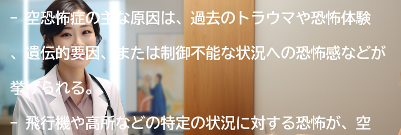 空恐怖症の主な原因とは?の要点まとめ