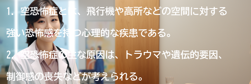 空恐怖症に関するよくある質問と回答の要点まとめ