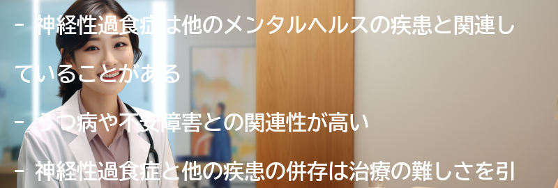 神経性過食症と関連する他のメンタルヘルスの疾患とは？の要点まとめ