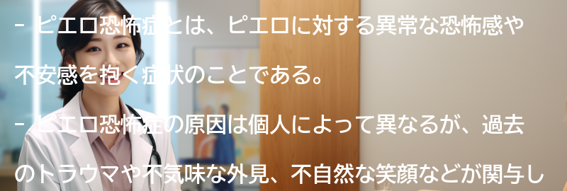 ピエロ恐怖症に関するよくある質問と回答の要点まとめ