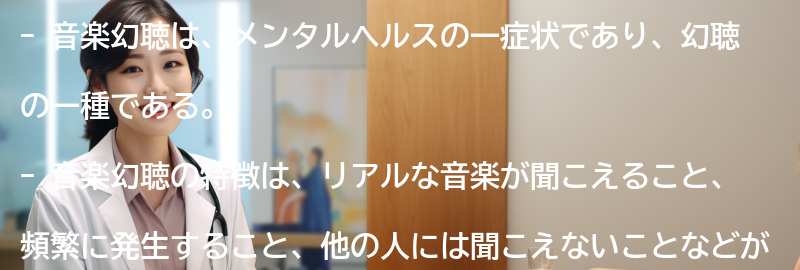 音楽幻聴の症状と特徴の要点まとめ