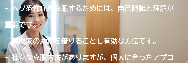 ヘソ恐怖症を克服するための方法の要点まとめ