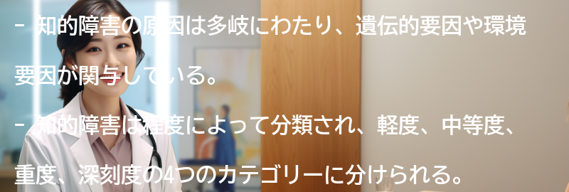 知的障害の原因と分類の要点まとめ