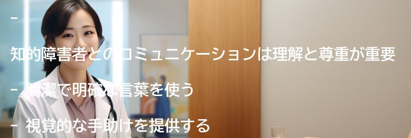 知的障害者とのコミュニケーションのポイントの要点まとめ