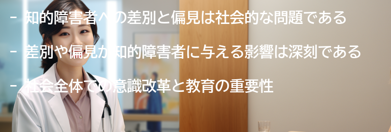 知的障害者への差別と偏見の問題の要点まとめ