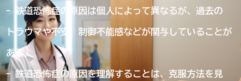 鉄道恐怖症の原因とは？の要点まとめ