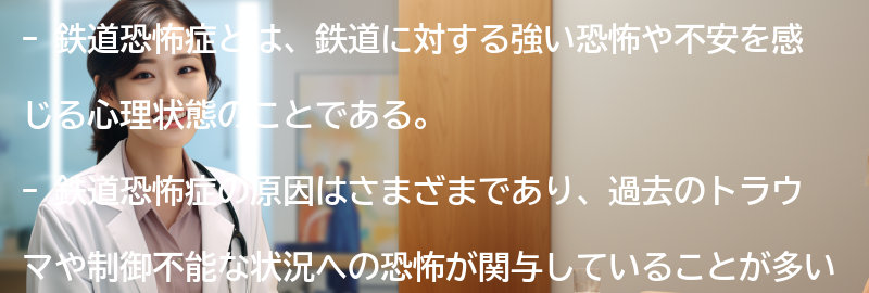 鉄道恐怖症に関するよくある質問と回答の要点まとめ