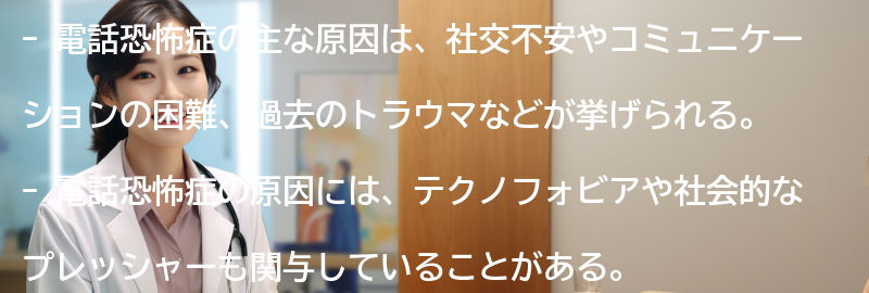 電話恐怖症の主な原因の要点まとめ